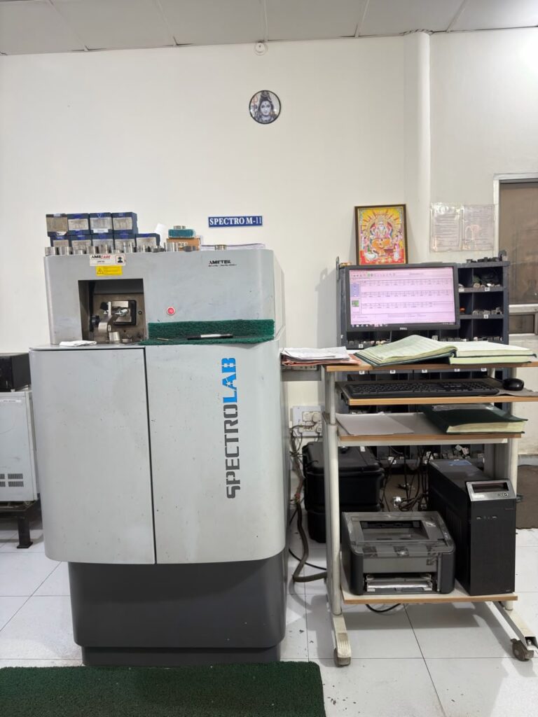 Spectrometer set up for chemical analysis